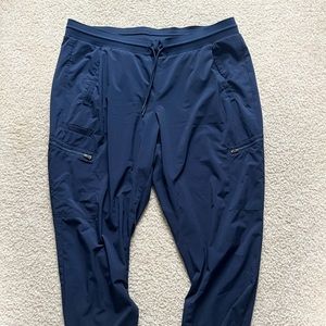Navy Athleta Venture Pants, Size 18